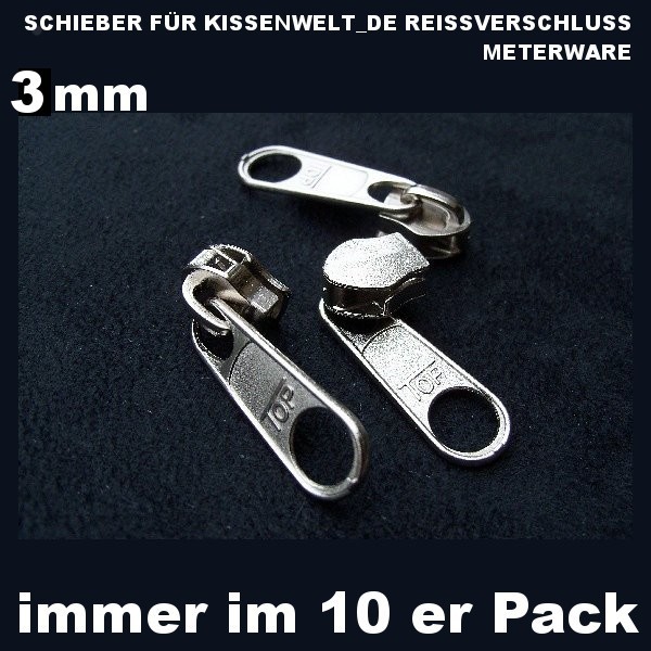 Reißverschluss Zipper / Schieber 10er-Pack